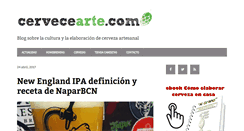 Desktop Screenshot of cervecearte.com